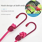 abordables Crochets et fixations-Corde à linge extensible antidérapante pour camping en plein air avec 12 clips, corde à linge extensible de voyage, corde à chaussettes, corde à linge suspendue