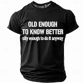 economico Magliette divertenti da uomo-Per uomo Vecchio Uomo Maglietta Manica Corta maglietta Stampa 3D Girocollo Camicia Moda Quotidiano Essenziale Streetwear Casuale Quotidiano Nero Rosso Blu Estate Primavera Abbigliamento S M L XL XXL