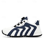 abordables Zapatillas Informales-Zapatillas deportivas blancas y rojas para hombre con cierre boa: de alto rendimiento, elegantes, ideales para correr, gimnasio y ropa informal.