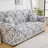 baratos Cobertura de Sofa-Capa de sofá em tecido jacquard elástico, capa de sofá secional em formato de L, capa de canto para sala de estar, 1/2/3/4 lugares