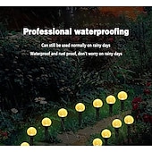 cheap Pathway Lights &amp; Lanterns-Solar Pathway Lights Landscape Lights Bubble Beads Shaped Outdoor Professional Waterproofing Solar String Lights for Path Garden Patio Decorative Creative Lamp