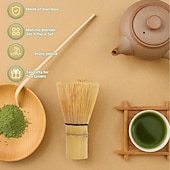 abordables Ustensiles et gadgets de cuisine-Ensemble de fouets à matcha, fouet japonais en bambou Chasen, cuillère à thé et cuillère à thé, ensemble chashaku, ensemble de fouets pour la cérémonie du thé vert