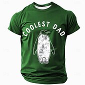 voordelige 3D-T-shirts voor heren-Voor heren Grappig jargon vader T-shirt Korte mouw T-shirt 3D-afdrukken Strakke ronde hals Overhemd Modieus Dagelijks Basic Straat Casual Dagelijks Zwart Rood blauw Zomer Lente Kleding S M L XL XXL
