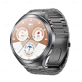 abordables Relojes inteligentes-Reloj inteligente et475 de 1,73&#039;&#039; con pantalla AMOLED, llamadas Bluetooth, emergencia SOS, modo multideportivo, detección de fatiga y sueño, corona giratoria y esfera redonda resistente al agua para hombre.