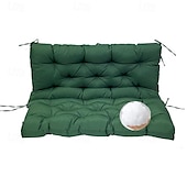 baratos Cobertura de Sofa-Almofada de assento de balanço grossa para balanço externo, almofadas de reposição para balanço de varanda de 2 ou 3 lugares, verde