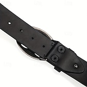 preiswerte Herren-Gürtel-Herren Gürtel Taillengürtel Schwarz Legierung Langlebig Verstellbar Einfach Outdoor Täglich