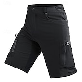 baratos Clássico-Homens Shorts táticos Bermuda Cargo Calção Shorts de Trilha Bolso Com Zíper Bolso multi Bloco de cor Conforto Vestível Comprimento do joelho Ao ar livre Esporte Diário Moda Casual Preto Azul Marinho