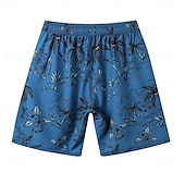 voordelige Heren Elite Shorts-Voor heren Korte broek Strandshorts Trekkoord Grafisch Blad dier Ademend Sneldrogend Knielengte Buiten Vakantie Huis Vakantie Etnische stijl Meerblauw Leger groen Rekbaar