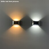 baratos Candeeiros Luzes de Exterior-Luminária de parede solar externa de aço inoxidável 6led, à prova d&#039;água, para varanda, pátio, pátio, cerca, decoração noturna, fácil instalação, decoração de jardim, luminária de parede solar externa