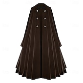 abordables Ropa de calle-Retro Antiguo Medieval siglo 17 Capa Doctor de plaga Mujer Víspera de Todos los Santos Mascarada Rendimiento Fiesta Adultos Capa