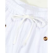 abordables Día festivo-Hombre Pantalón corto Pantalones cortos de lino Pantalones cortos de verano Pantalones cortos de playa Bolsillo Correa Cintura elástica Plano Comodidad Transpirable Corto Vacaciones Festivos Playa