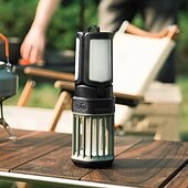 Недорогие Ошибка Zapper-электрическая лампа от комаров с кемпинговым светом, уличная лампа от комаров, двойная функция мухоловки и кемпингового фонаря, портативная и перезаряжаемая для заднего двора, кемпинга и путешествий
