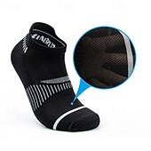 billiga herrstrumpor-Herr 6 par Multipack Socka Löparstrumpor Vardagliga strumpor Svart Vit Färg Randig Semester Sport &amp; Utomhus Dagligen Grundläggande Medium Vår Höst Mode Ledigt