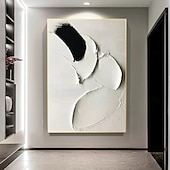 preiswerte Abstrakte Gemälde-schwarz-weißes Ölgemälde handgemachte Wandkunst 3er-Set abstrakte Malerei auf Leinwand handgemalte Textur moderne Malerei Wandkunst moderne abstrakte Malerei Wandkunst Wanddekoration