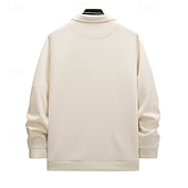abordables Manteaux &amp; vestes-Homme Veste Légère Chemise Veste Veste de transition Vacances Quotidien Chaud Avec Poches Été N / C Uni Mode Classique Revers Régulier Noir Blanche Kaki Gris Veste