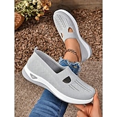 cheap Women&#039;s Sneakers-Women&#039;s Green Slip-On Athletic Sneakers with Breathable Mesh, Arch Support, Perfect for Walking and Casual Wear