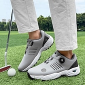 economico Scarpe da Golf da Uomo-scarpe da golf da uomo bianche e blu con tomaia in mesh traspirante: comfort e stabilità di alta qualità per gli appassionati di golf