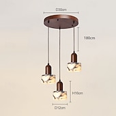 светодиодный подвесной светильник подвесные светильники для потолка каменные деревянные подвесные светильники люстры с абажуром для столовой роскошное украшение гостиной 110-240 В Недорогие Подвесные огни-светодиодный подвесной светильник подвесные светильники для потолка каменные деревянные подвесные светильники люстры с абажуром для столовой роскошное украшение гостиной 110-240 В