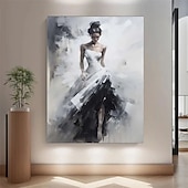 levne Motivy postav-ručně malované nástěnné umění portrét ženy olejomalba na plátně zakázka vintage tanečnice dívka olejomalba obývací pokoj nástěnná dekorace moderní nástěnné umění bytová dekorace dekorace připravená k