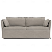 cheap Sofa Cover-Sofa Cover Suitable For BACKSÄLEN Sofa Solid Color Quilted Velvet Slipcovers