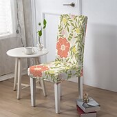 abordables Funda para silla de comedor-Funda para silla de comedor, funda para taburete, fundas de poliéster con estampado geométrico