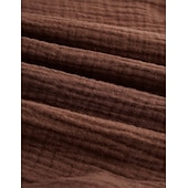 cheap Retro-Men's Linen Pants Trousers Summer Pants Drawstring Elastic Waist Straight Leg Plain Comfort Breathable Full Length Casual Daily Holiday Vacation Fashion White Brown Micro-elastic