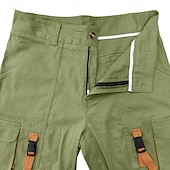 economico All&amp;#39;aperto-Per uomo Pantaloncini cargo Shorts Pantaloncini Estivi Bermuda Pantaloncini casual Multi-tasche Gamba Dritta Semplice Comodità Lunghezza al ginocchio All&#039;aperto Casuale Quotidiano Vacanza Moda Verde