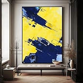 baratos Pinturas Abstratas-pintura a óleo amarela abstrata pintura a óleo feita à mão abstrata vórtice dourado pintura a óleo abstrata com textura artesanal pintada à mão impasto colisão pronta para galeria moldura flutuante