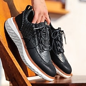 economico Sneakers Casual-scarpe da ginnastica da uomo blu in maglia con lacci, design elegante e suola ammortizzata per camminare, correre e l'uso quotidiano