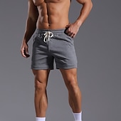 cheap Sweat Shorts-Men&#039;s Athletic Shorts Sweat Shorts Shorts Summer Shorts Pocket Drawstring Elastic Waist Plain Comfort Breathable Short Outdoor Sports Classic Casual Black White Micro-elastic