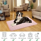 abordables Tapis de Refroidissement-Tapis rafraîchissant pour chien - lit rafraîchissant instantané pour chien &amp;chats non toxiques &amp;tapis rafraîchissant antidérapant lavable en machine pour l&#039;intérieur &amp;utilisation en voyage