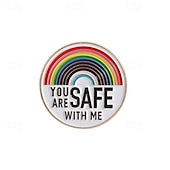 Χαμηλού Κόστους Διακοσμήσεις Pride-Καρφίτσα ουράνιου τόξου για τον μήνα υπερηφάνειας lgbtq για αγάπη, ενότητα και υπερηφάνεια περίπου 3x3 εκ.