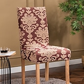 abordables Funda para silla de comedor-Funda para silla de comedor para el hogar, de tela polar, elástica, para el asiento