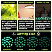  100 ks bling svítící kameny svítící zahradní oblázky třpytivé světelné kameny svítící kameny do zahrady, venkovní svítící kameny na trávník, terasu, chodník, příjezdovou cestu