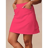 cheap Women&#039;s Golf Clothing-Women&#039;s Golf Skorts White Rose Red Skirt Ladies Golf Attire Clothes Outfits Wear Apparel