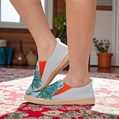 abordables Sandalias planas de mujer-Zapatos descalzos y cómodos para mujer: estampado artístico de pavo real, plantilla ergonómica, estilo resort vibrante, ideales para el hogar, el jardín, festivales de arte y días de viaje relajados.