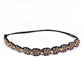 economico Accessori per acconciature-Fasce elastiche con perline e cristalli, per donne e ragazze