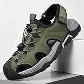 preiswerte Outdoor-Sandalen-Herrensandalen – weiße Outdoor-Wassersport-Sandalen mit verstellbaren Riemen und atmungsaktivem Mesh für Wander-, Strand- und Sommerabenteuer