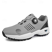 economico Scarpe da Golf da Uomo-scarpe da golf da uomo bianche e blu con tomaia in mesh traspirante: comfort e stabilità di alta qualità per gli appassionati di golf