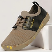 cheap Men&#039;s Sneakers-Men&#039;s Brown and Black Casual Athletic Shoes with Splash Detail – Lightweight Sport-Inspired Sneakers for Urban Wear and Outdoor Hikes