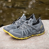 cheap Men&#039;s Sneakers-Men&#039;s Breathable Hiking Shoes with Cushioned Support, Slip-Resistant Sole and Quick-Dry Technology - Ideal for Adventure and Trekking