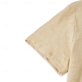preiswerte Lässiges Henley-T-Shirt-2er-Pack Herren-T-Shirt, Henley-Shirt, kurzärmlig, einfarbig, Designer, Basic, modern, zeitgenössisch, Knöpfe, einfarbig, Henley, Urlaub, Straße, lässig, Sommer, Henley-T-Shirt