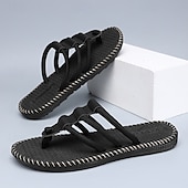 billiga Semester Sandaler-Herrsandaler i väv med justerbara remmar, bekväma och andningsbara, perfekta för sommarutflykter och strandkläder