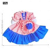 זול תלבושות של אווז במרפסת-תלבושת אווז דשא ורודה וכחולה וינטג' עם כובע, שמלת אווזה במרפסת בסגנון ויקטוריאני מקושטת לאווזי בטון בגודל 24-25 אינץ', קישוט גינה עונתי חיצוני, אווזה לא כלול