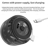 cheap Tool Accessories-Music Amplifier Speaker for Cell Phones, Plug and Play, 5X Amplification, Crystal Clear Sound, Compact Speaker for Home or Travel (3.5mm Socket,Type-c Socket)
