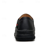 Χαμηλού Κόστους Slip-On Καθημερινά Παπούτσια-Ανδρικά πορτοκαλί μοκασίνια από τεχνητό δέρμα, άνετα, casual παπούτσια, ιδανικά για καθημερινή χρήση και χαλαρές εξόδους.