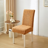 abordables Funda para silla de comedor-Funda para silla de comedor para el hogar, de tela polar, elástica, para el asiento