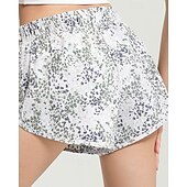 baratos Saias e Skorts Femininos-Mulheres Saias de tênis com shorts Com Cordão Respirável Secagem Rápida Ioga Tênis Pickleball Cor Sólida Local Preto Branco Cinzento Elastano Roupas de tênis