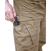 cheap Cargo Pants-Men's Cargo Pants Tactical Pants Trousers Buttons Multi Pocket Plain Wearable Outdoor Daily Camping &amp; Hiking Fashion Classic Black Army Green
