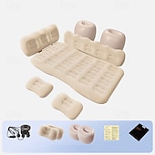 baratos Capas para bancos de automóveis-Colchão de ar inflável para carro com bomba, assento traseiro reforçado, cama de viagem para acampamento, colchonete para dormir no banco traseiro